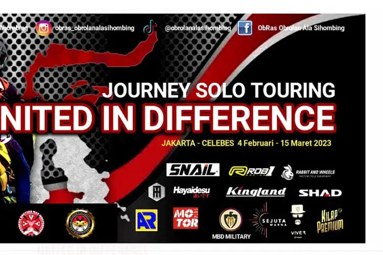 Hadiri Rakernas XXX Community Indonesia, Rickei Sihombing Solo Touring Jakarta-Celebes