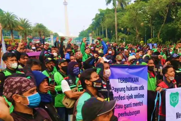 Beberapa Kali Demo, Driver Ojol Dibebaskan Bayar ERP di Jakarta