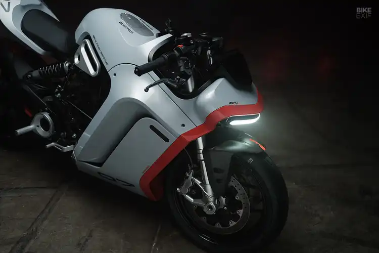 Konsep Modifikasi Motor Listrik Huge X Zero, Gaya Ala Cafe Racer Futuristik