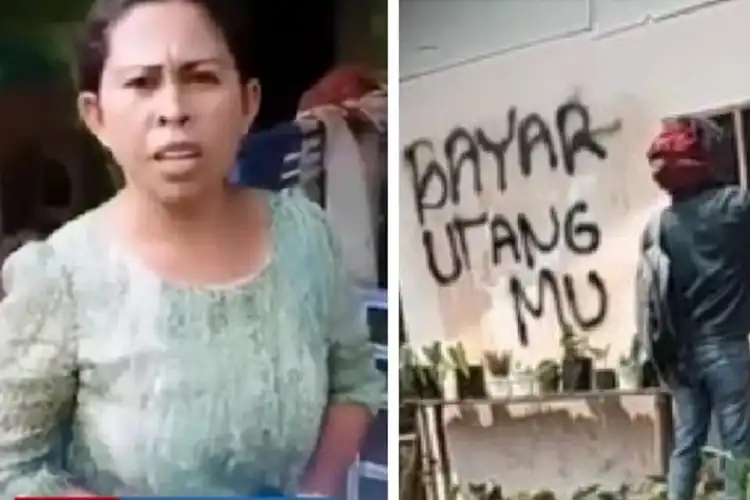 Emak-emak Galak Bikin Keok Debt Collector, Nagih Hutang Malah Dikasih Bokong