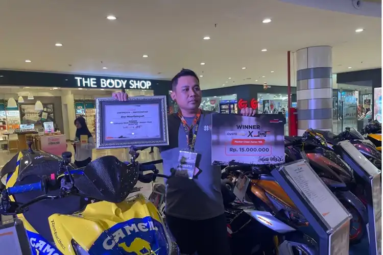 Tampil Beda, Begini Hasil Modifikasi Pemenang AEROX Master Class di Ajang CustoMAXI x Yard Built 2023