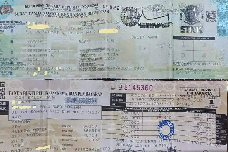 Aneh Jadi Bodong Setelah Bayar Pajak Kendaraan Secara Resmi di Samsat Langsung