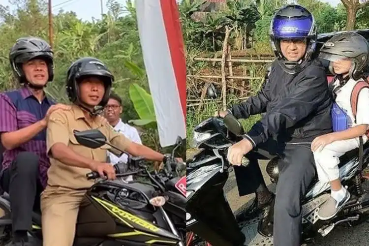 Adu Harga Helm Anies Baswedan Vs Ganjar Pranowo Tebak Mahal Mana Cek Merek dan Tipenya Disini  