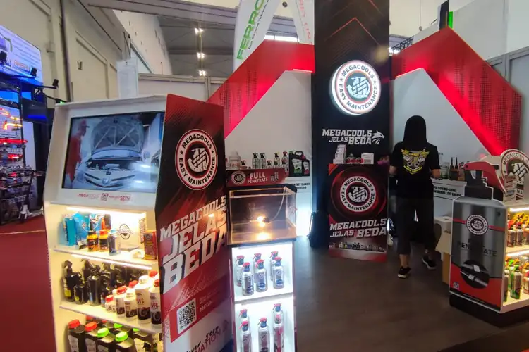 Ada di GIIAS 2023, Megacools Jual Perawatan Motor dari Pelumas Rantai Hingga Pembersih Karburator