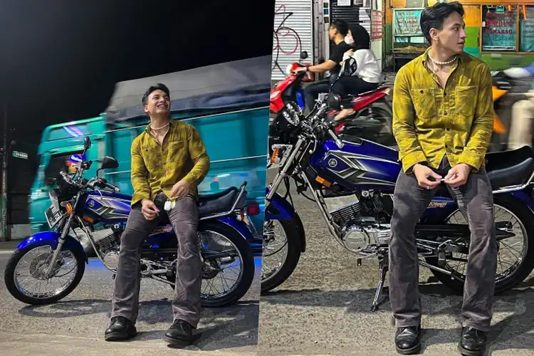 Aktor Jefri Nichol Ikut Kopdar Bikers Dakwah, Doyan Motor 2-Tak