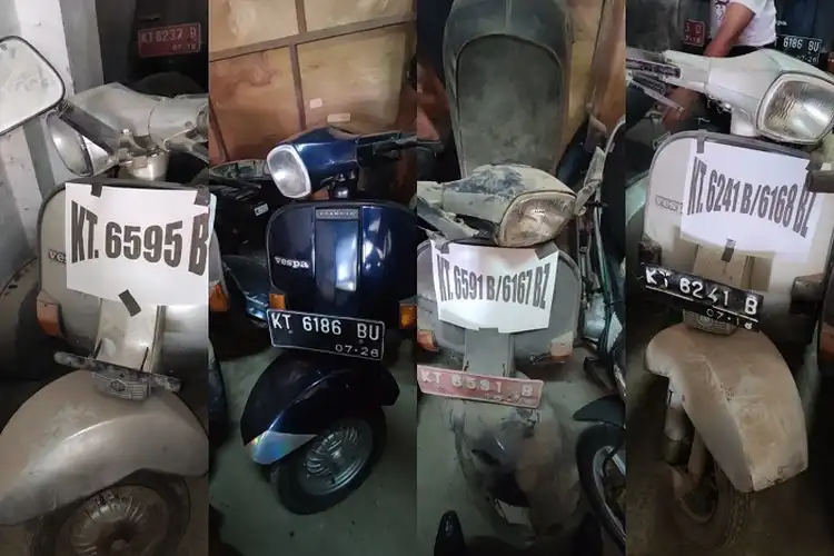 Juragan Merapat 12 Vespa PX Dilelang di Samarinda Murah Meriah Per Unit Mulai Rp 400 Ribuan