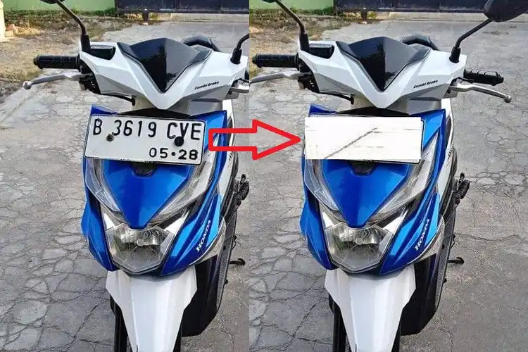 Anti Tilang Kamera ETLE Tak Bisa Melihat Tulisan di Pelat Nomor Karena Disemprot Cat Khusus Ini
