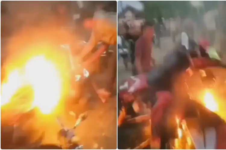 Fakta Bentrokan di Muntilan Magelang, Warga Berhamburan Lihat Motor Dibakar Rumah Dilempar Batu