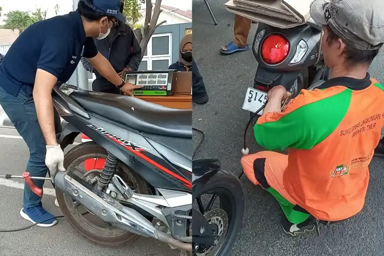 Puluhan Motor Usia Lebih dari 3 Tahun Distop Petugas Razia, Kok Gak Semua Disuruh Uji Emisi