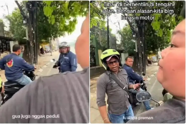 Gerombolan Debt Collector Kena Batunya Dilawan Pemotor, Ditantang ke Kantor Polisi Langsung Gemetar