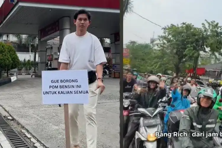 Tiktoker Bagi-Bagi Bensin Gratis Buat Motor Warga di Jakarta Selatan Endingnya Ricuh