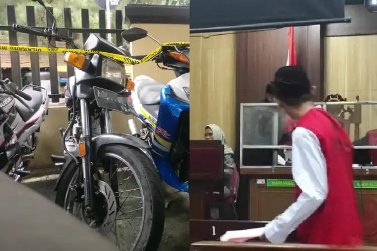 Kebangetan Maling Motor di Gresik Niat Modifikasi Honda GL Pro Agar Tidak Dikenali Pemiliknya