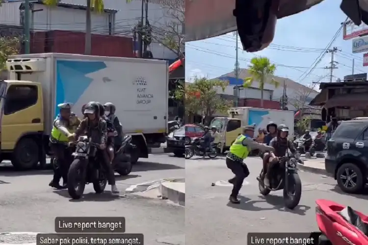 Motor Kustom Cafe Racer Kabur Saat Ditilang Polisi di Jogja, Begini Endingnya