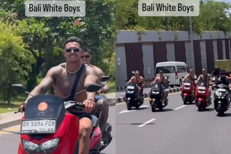 Viral Geng Motor Bule di Bali Konvoi Naik NMAX Tanpa Helm dan Baju, Polisi Tindak Tegas