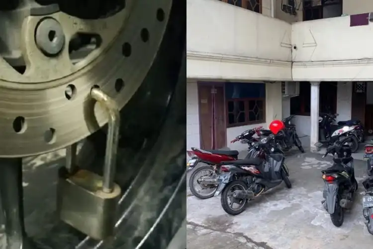 Motor Honda BeAT Sudah Gembok Cakram dan Kunci Setang Tetap Dicolong Maling di Kos Warakas