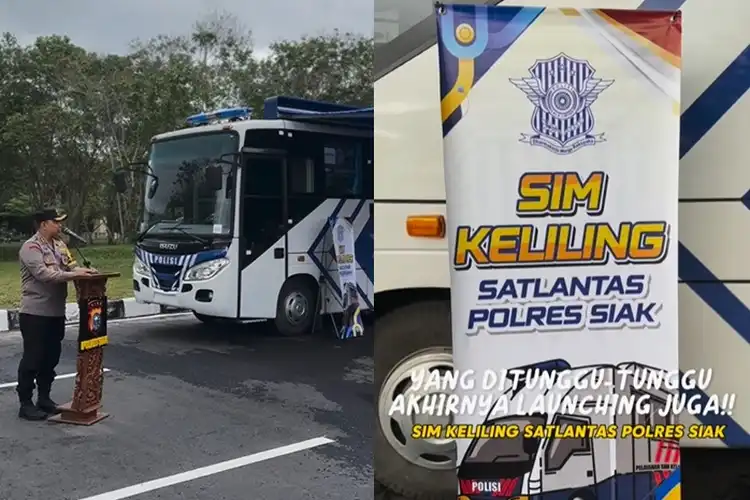 Resmikan SIM Keliling, Kapolres Siak Kasih Paham Alasan Cuma Bisa Perpanjang SIM di Tempat Ini