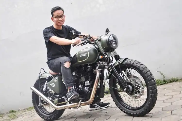 Gibran Rakabuming Bisa Ditilang Pas Bawa Modifikasi Motor Royal Enfield Ini Sebabnya