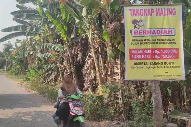 Maling Motor Waspada Beraksi di Ngajuk, Warga Bikin Sayembara Unik Berhadiah Jutaan Rupiah