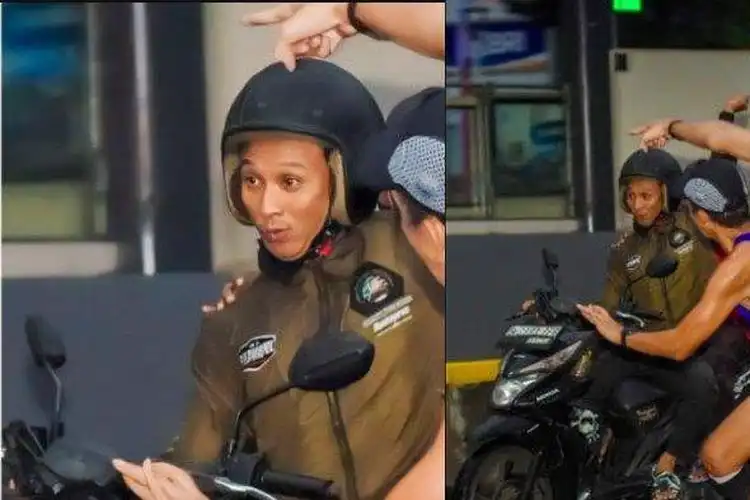 Jambret Car Free Day Naik Honda BeAT Street Tertangkap Kamera Wajah Terlihat Jelas