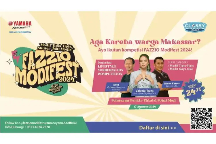 Budget Tipis Modif Motor Fazzio, Bisa dapet Cuan Jutaan Rupiah buat Warga Makassar!