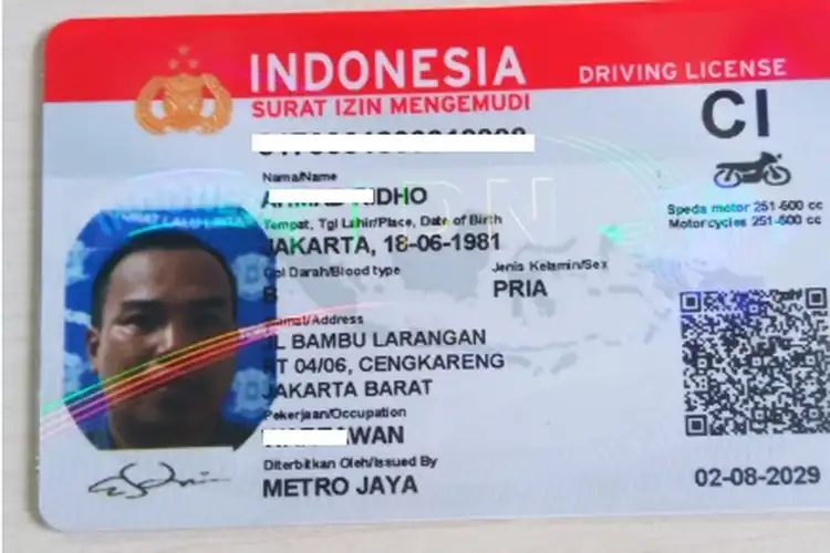 Tampilan SIM C1 Berbeda dari SIM C Bukan Cuma NIK KTP dan Gambar Kendaraan Tapi Ada Hologram Khusus
