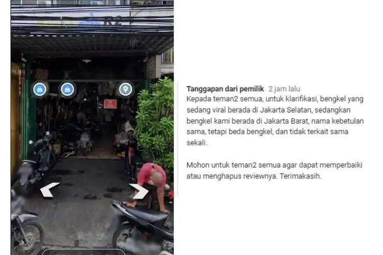 Banyak yang Serang Dianggap Bengkel Nakal Akibat Nama Sama