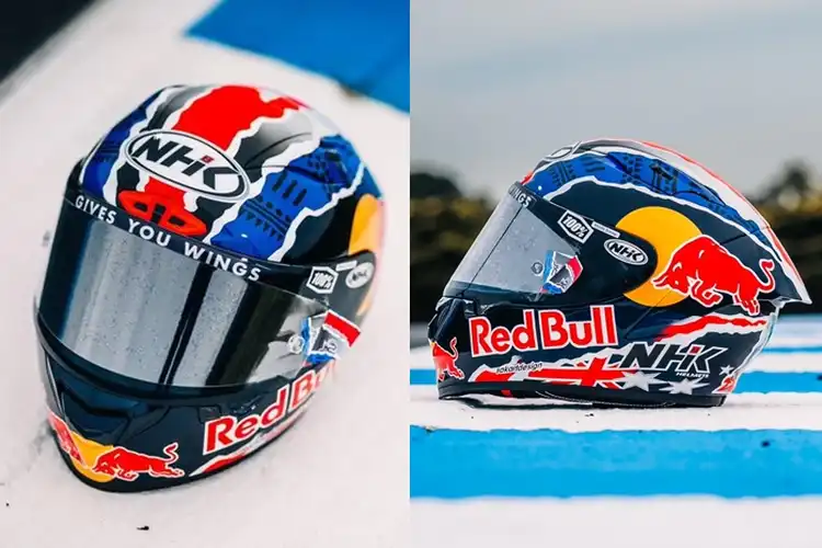 Helm NHK Ini Curi Perhatian di MotoGP Australia 2024, Pemilik Motor 2-tak Pasti Paham
