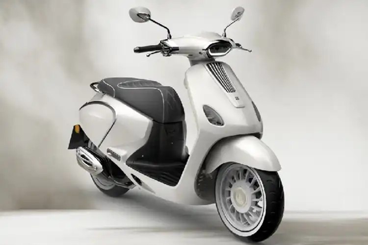 Desain Retro Banget Motor Baru Mirip Vespa Power Gahar Fitur Canggih Irit Bensin Siap Meluncur
