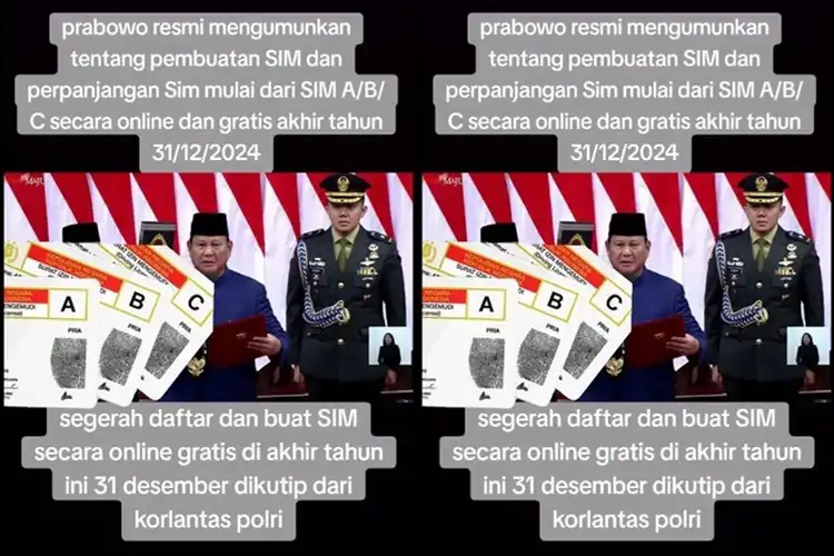 Apa Benar Bikin dan Perpanjang SIM Online Gratis Per 31 Desember 2024?