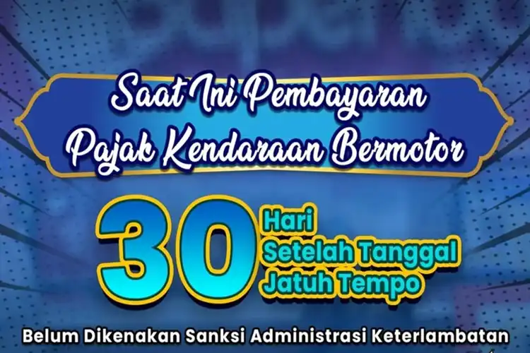 Asyik Bebas Denda Meski Bayar Pajak Motor Telat Satu Bulan, Ayo Lunasi