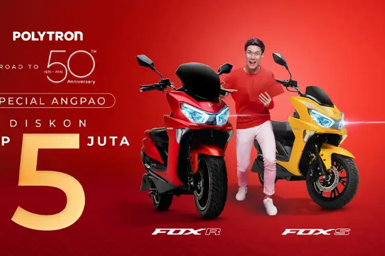  Buruan Serbu, Diskon Spesial Imlek Rp 5 Juta Untuk Pembelian Motor Listrik Polytron