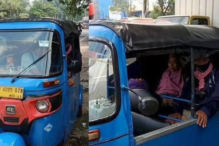 Abaikan Rasa Lelah Mudik dari Tebet ke Tegal, Ini Alasan Tirto Pilih Kendarai Bajaj
