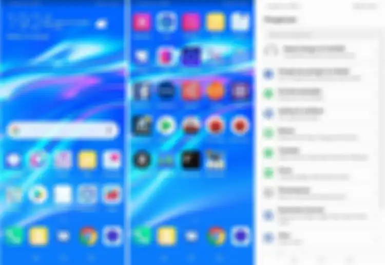 Huawei Y7 Pro (2019) - Homescreen dan menu utama
