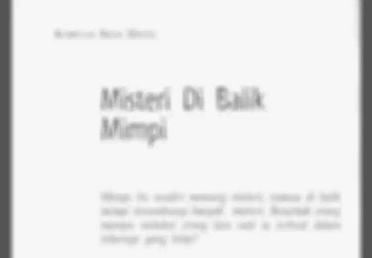 Misteri di Balik Mimpi (1): Mimpi Membela Diri
