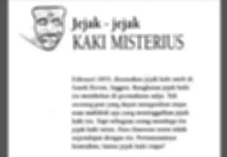 Jejak-jejak Kaki Misterius (1)