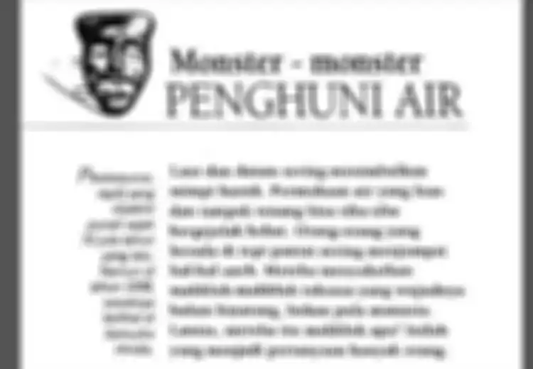 Monster-monster Penghuni Air