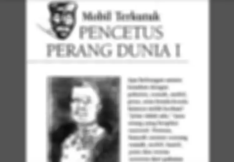 Mobil Terkutuk Pencetus Perang Dunia I