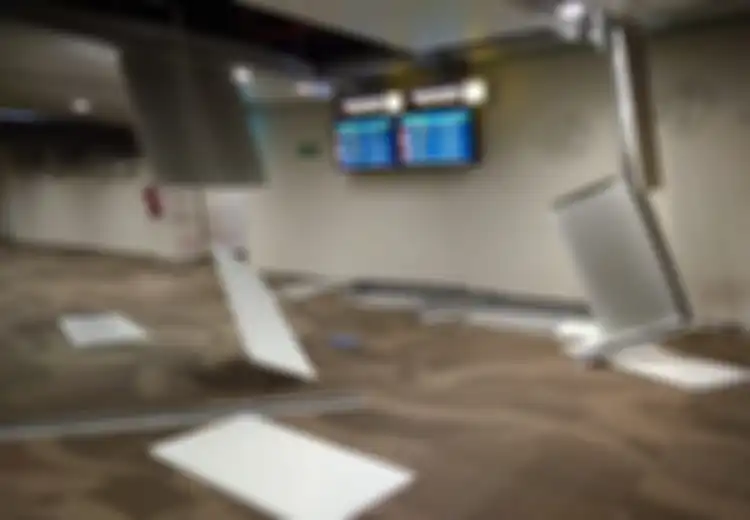 Gempa di Lombok Terasa hingga ke Bandara Ngurah Rai Bali, Begini Foto-foto Kerusakannya