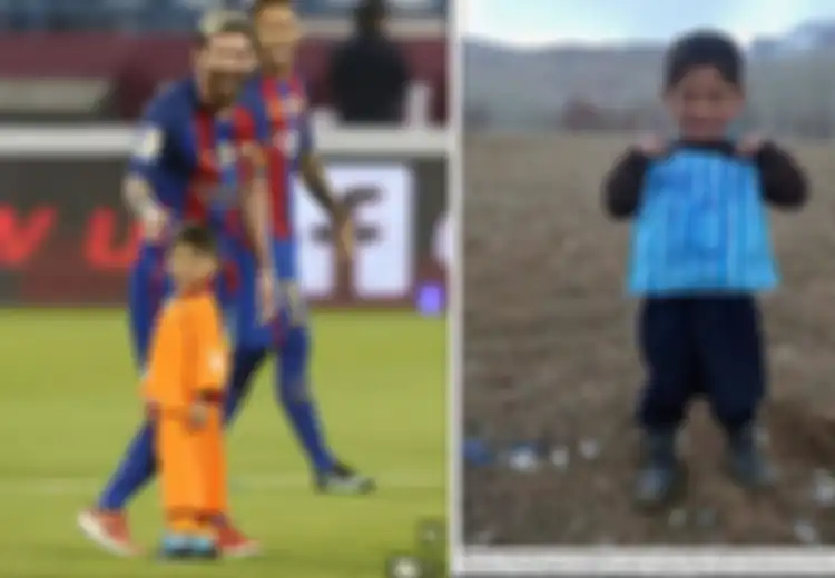 Cerita Sedih Bocah Berbaju Lionel Messi, Sempat Viral Kini Nyawanya Terancam Diburu Kelompok Teroris Taliban