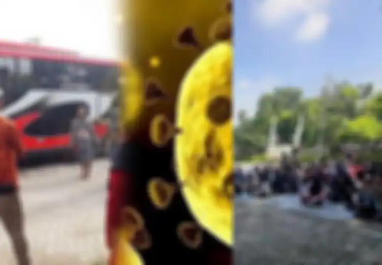 Sempat Kunjungi Tiga Tempat Wisata di Bali yang Pandemi Corona, 205 Siswa SMP 24 Cerme Gersik yang Nekat Pergi Study Tour Kembali Namun Orang Tua Hanya Bisa Melihat dari Jauh dan Tak Boleh Bermain dengan Teman Sebaya