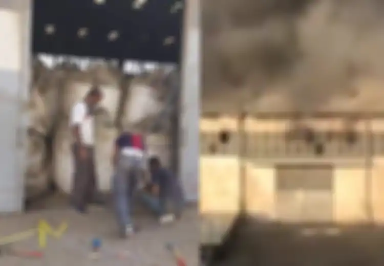(Foto) Nyaris Tak Berjarak Sejengkalpun, para Pekerja Ini Mengelas Pintu Gudang Penuh Amonium Nitrat di Beirut, Tapi Justru Disebut Mustahil Jadi Pemicu Ledakan, Kok Bisa?