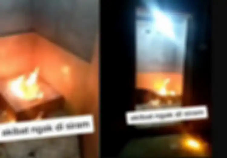 Heboh Video WC Jongkok Keluarkan Api yang Menjalar Hingga Keluar Kamar Mandi, Apa yang Sebenarnya Terjadi?