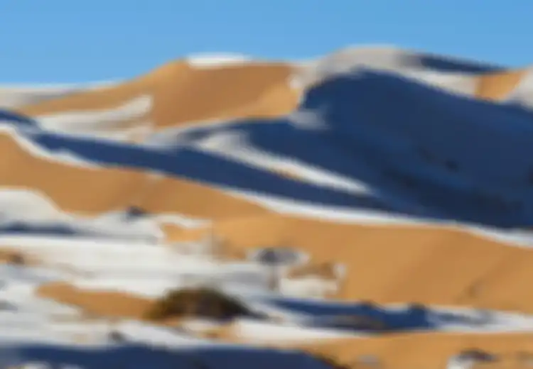 Fenomena Langka! Perhatikan Ketika Gurun Sahara Diselimuti Salju, Suhunya Hingga Minus Tiga Derajat Celcius, Pernahkah Anda Bayangkan?