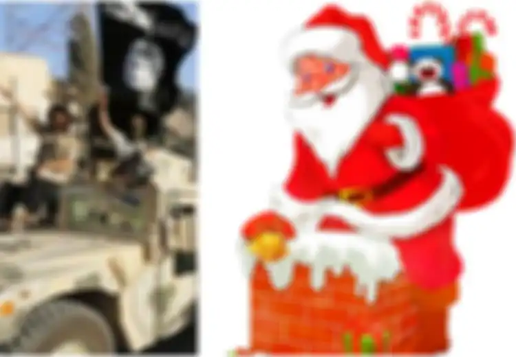 Sempat Hilang Bak Ditelan Bumi, Seisi Dunia Gempar Lihat Poster Kepala Santa Claus Dipenggal Beserta Pesan Mengerikan yang Ditinggalkan oleh ISIS, Ini Isi Suratnya
