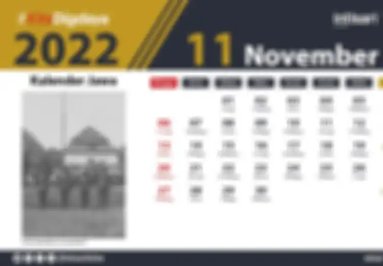 Daftar Lengkap Kalender November 2022, Ada Hari Peringatan Nasional dan Internasional