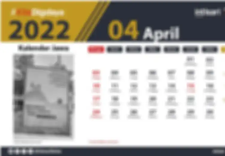 Simak Kalender April 2022, Besok Hari Buku Sedunia, Cek Juga Peringatan Hari Besar Lainnya