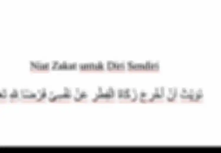 Jangan Sampai Lupa, Inilah Bacaan Niat Zakat Fitrah Arab dan Latin