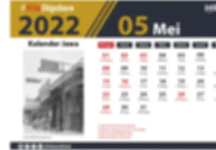 Tanggal Jawa Mei 2022, Lengkap dengan Weton Pasaran hingga Wuku untuk Merencanakan Acara Anda