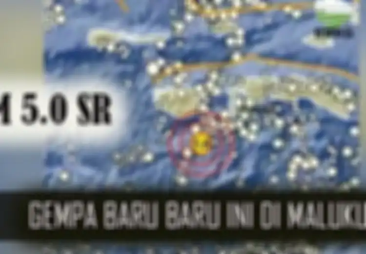 Astaga, Gempa Bumi  Tektonik 5,0 M Guncang  Laut Banda, Buru Selatan, Maluku, Ini Titik Gempa dan Penyebabnya!