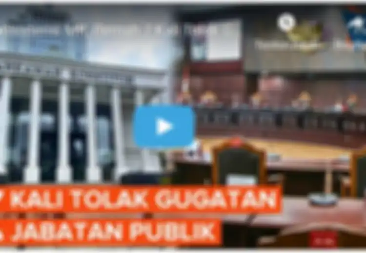 Tok, MK Putuskan Calon Presiden Dan Wakil Presiden Tetap Minimal Harus 40 Tahun!